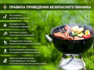 Как приготовить шашлык с соблюдением требований пожарной безопасности