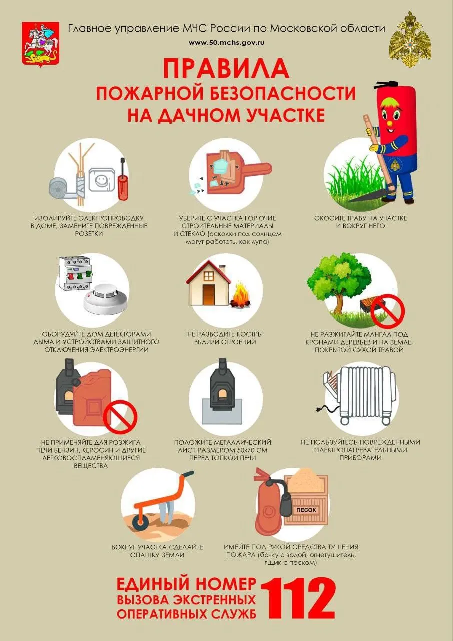 Пожарная безопасность на дачном участке