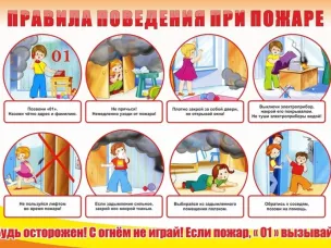 Правила поведения при пожаре
