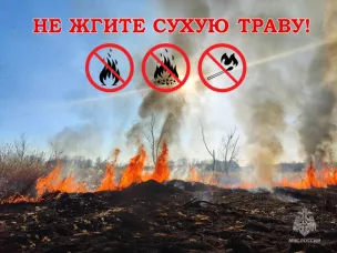 Не жгите сухую траву!
