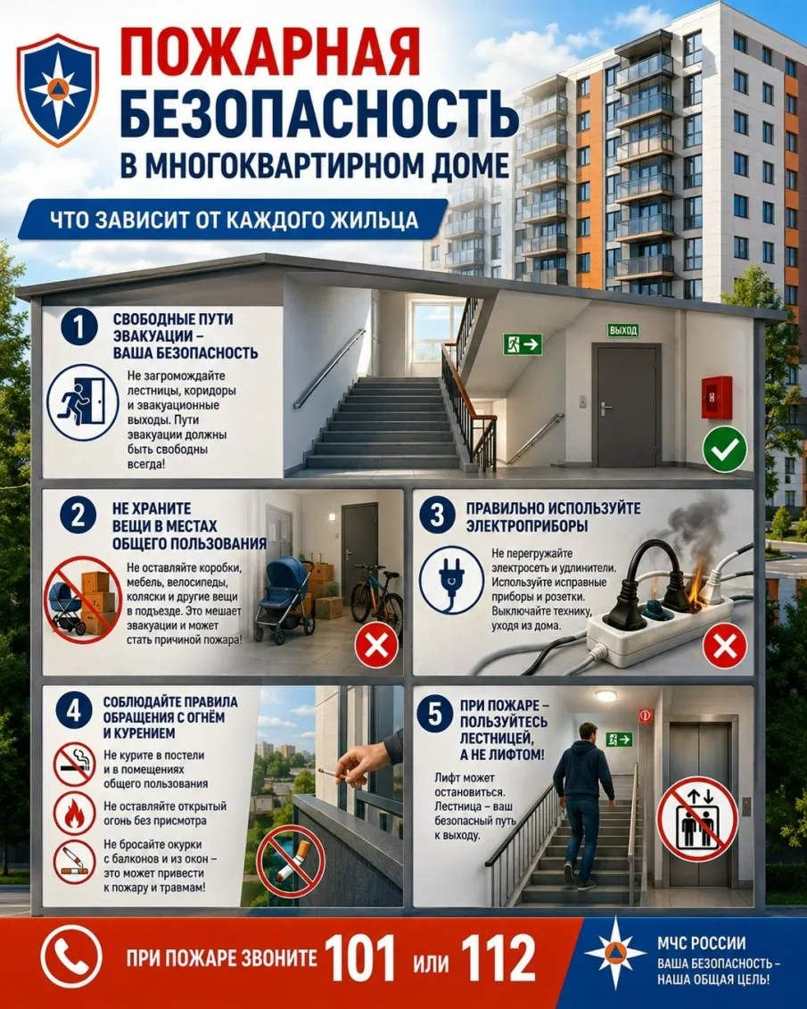Пожарная безопасность в многоквартирном доме