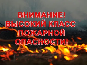 Экстренное предупреждение - высокая пожароопасность лесов