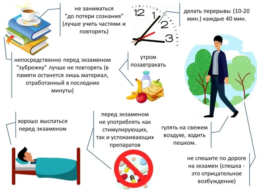 Подготовиться к экзаменам и остаться здоровым — возможно?
