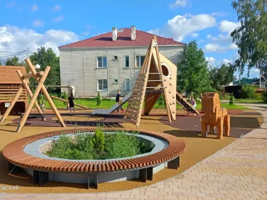 Сквер на ул.Нижегородская г.Семенов. 2 этап