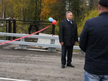 Фото ул.Заводской: Открытие моста через р.Санохта
