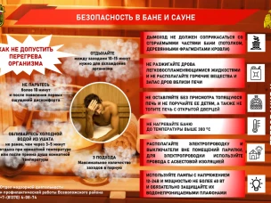 Правила поведения в бане