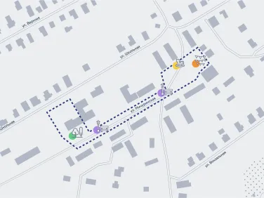 Семёнов д. Беласовка. Центральная площадь