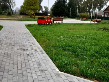 Фото приёмка центральной площади поселка станции Тарасиха после выполнения работ
