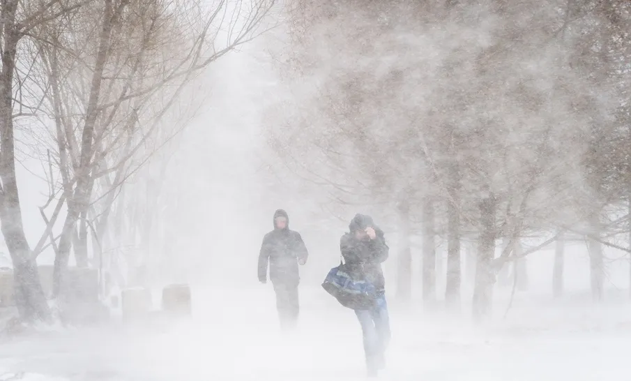 Предупреждение - сильный снег