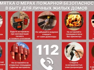 ПАМЯТКА ПО ПОЖАРНОЙ БЕЗОПАСНОСТИ