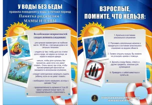 Правила поведения у воды в летний период